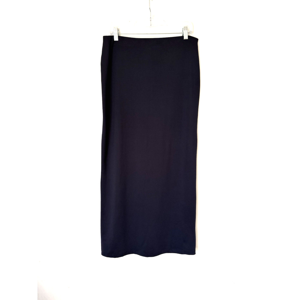 ESPRIT Skirt Large Womens Aline Maxi Long Blue Elastic Waist Minimalistic
